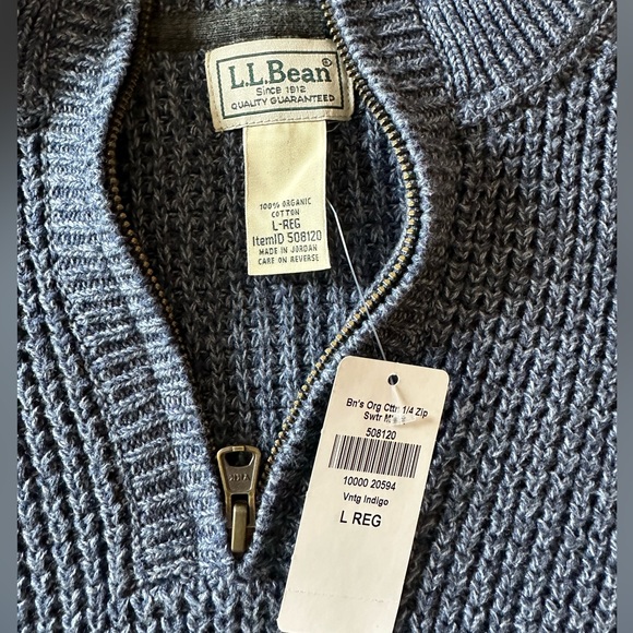 L.L. Bean Men’s 1/4 Zip Sweater - Picture 2 of 4
